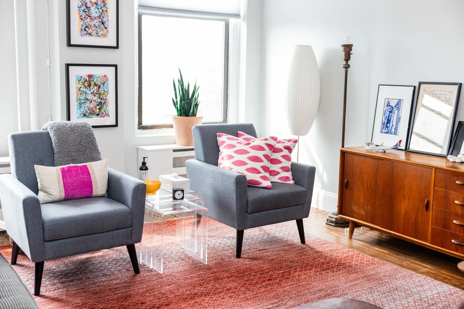 Psychotherapy office seating area